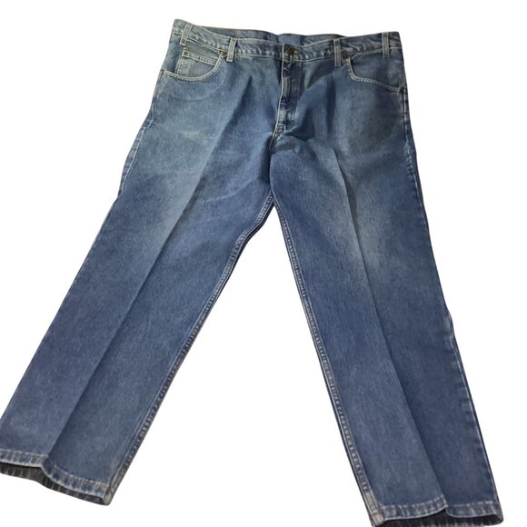 North West Blue Men's Straight Leg Denim Jeans Size 42X30 Pre-Owned see pics - Picture 1 of 4